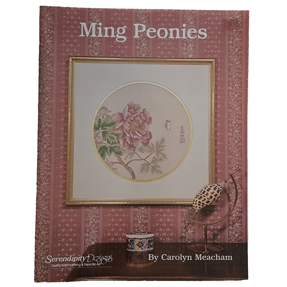 Serendipity Designs Ming Peonies Cross Stitch Pattern Carolyn Meacham Counted